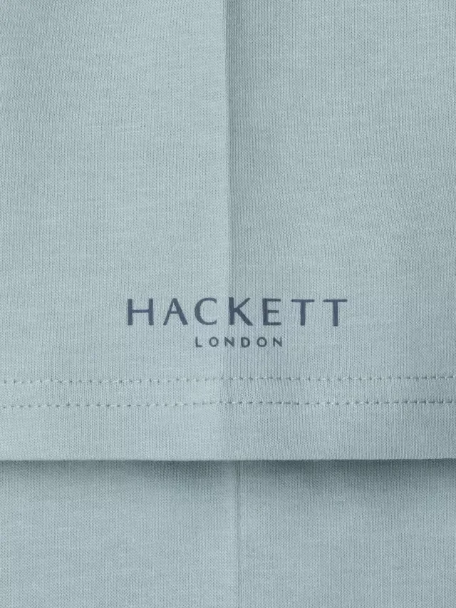 Детская хлопковая футболка с круглым вырезом Hackett London, Menthol Green — фото 4