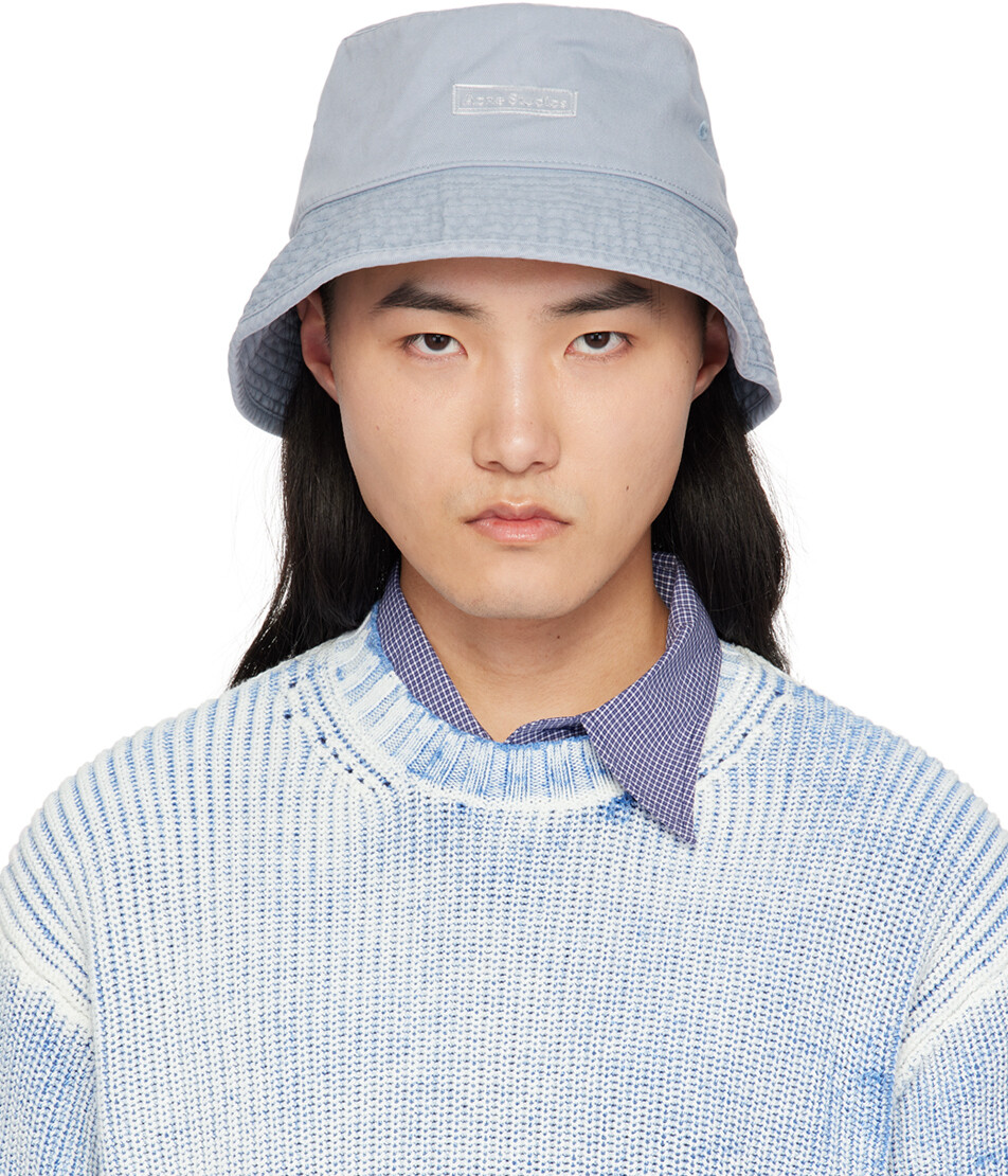 

Синяя панама из твила Acne Studios