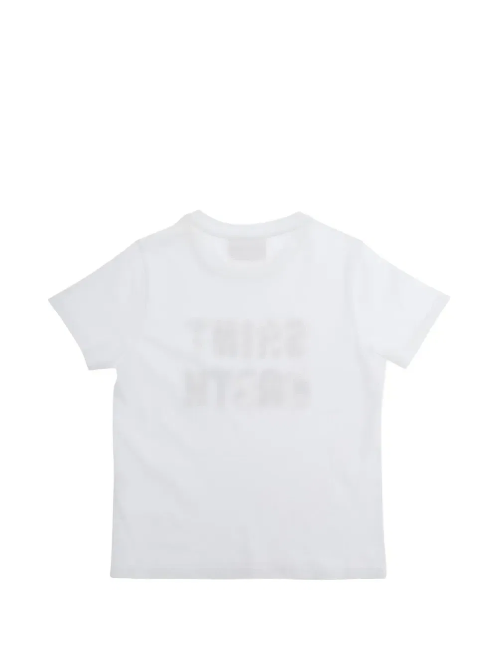 Футболка Elly с анималистичным принтом и нашивкой MC2 Saint Barth Kids, белый — фото 2