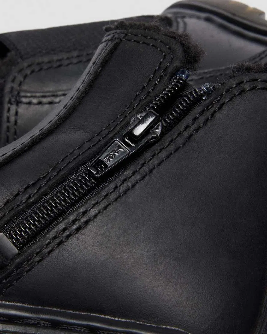 Детские ботинки Челси Dr Martens 2976 с подкладкой из искусственного меха, черный — фото 3