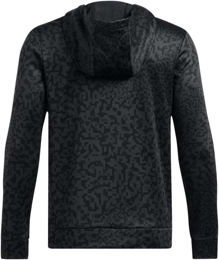 Детская флисовая толстовка Under Armour с принтом Under Armour, (001) Black/Anthracite/Black — фото 2