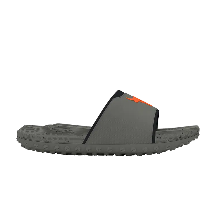 

Кроссовки Under Armour Project Rock 3 Slide Clay Green Orange, серый