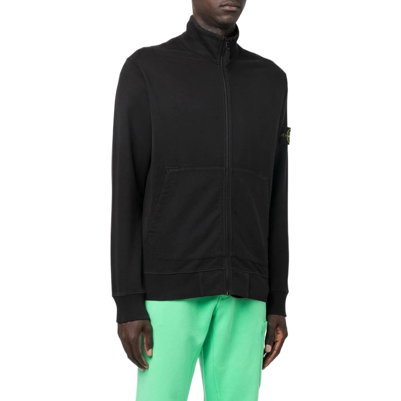 Толстовка на молнии Stone Island мужская, черный — фото 3