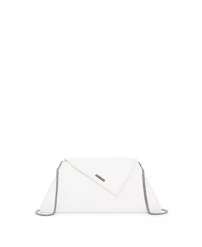 

Белая кожаная клатч-сумка через плечо, вечерняя сумка, уникальная женская сумка SUSU