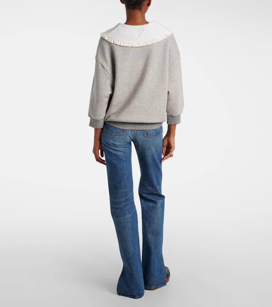 Французская толстовка из хлопковой смеси Chloé, Vapor Grey — фото 3