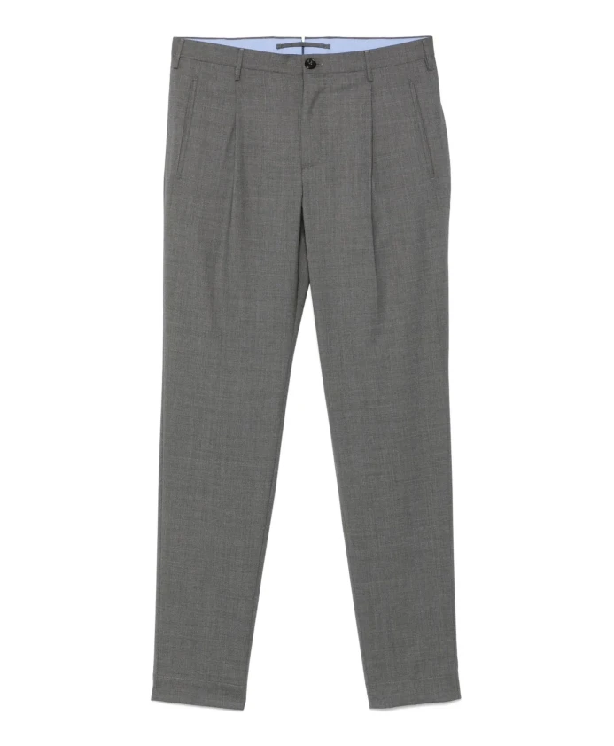 

Брюки антрацитово-серого цвета со скрытой застежкой Incotex, серый