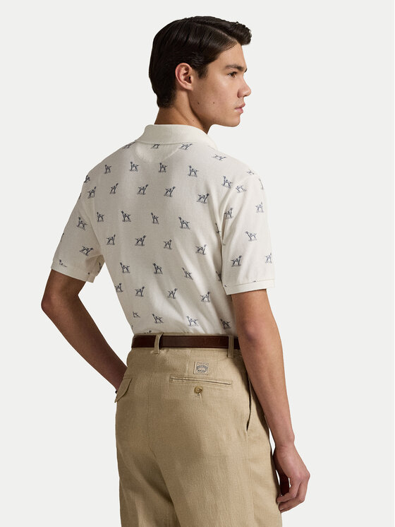 Рубашка-Поло с завышенной талией 710974597001 Polo Ralph Lauren, экрю — фото 3