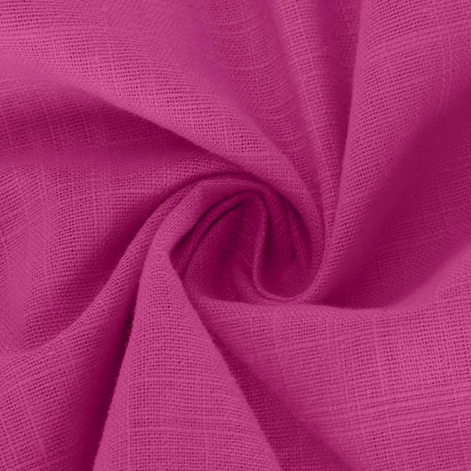 Женская худи на молнии с капюшоном, Cotton Linen Blend, Hot Pink — фото 4