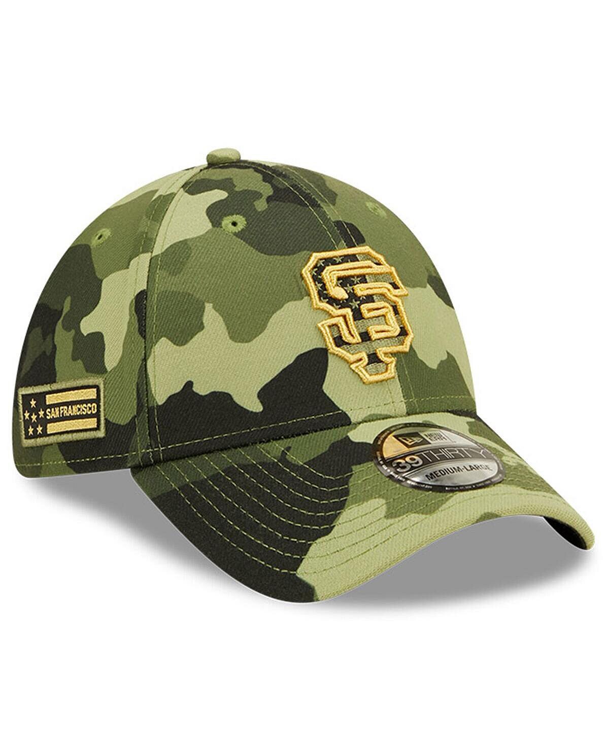 

Мужская камуфляжная кепка San Francisco Giants 2022 Armed Forces Day 39THIRTY Flex Hat New Era