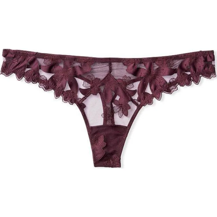 Victoria's Secret Трусики женские 1 шт темно-фиолетовые