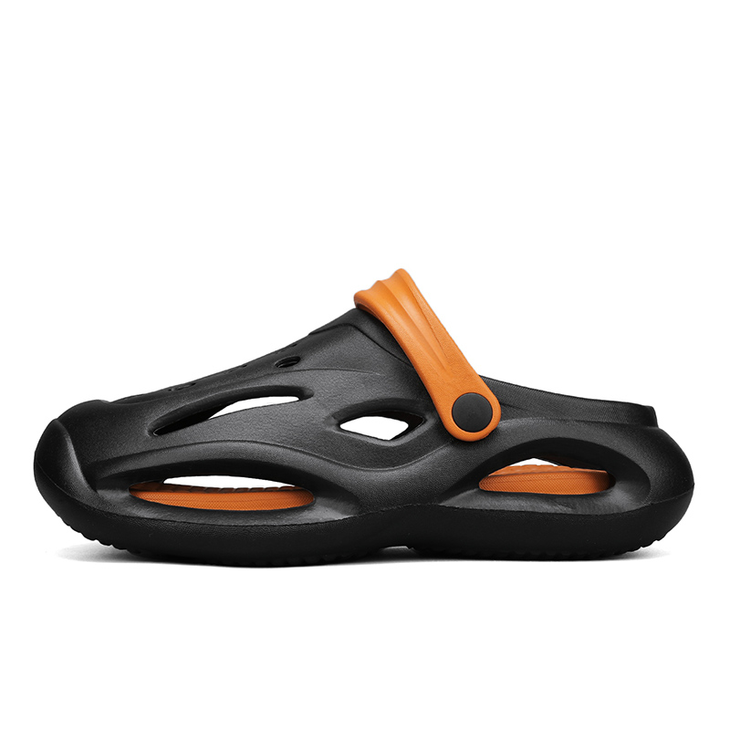 

NANJIREN Клоги унисекс черно-оранжевые, цвет Black Orange