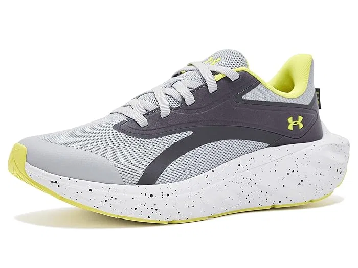 Кроссовки беговые Ascend Under Armour Kids, Mod Gray/Castlerock/Lumin Yellow — фото 2
