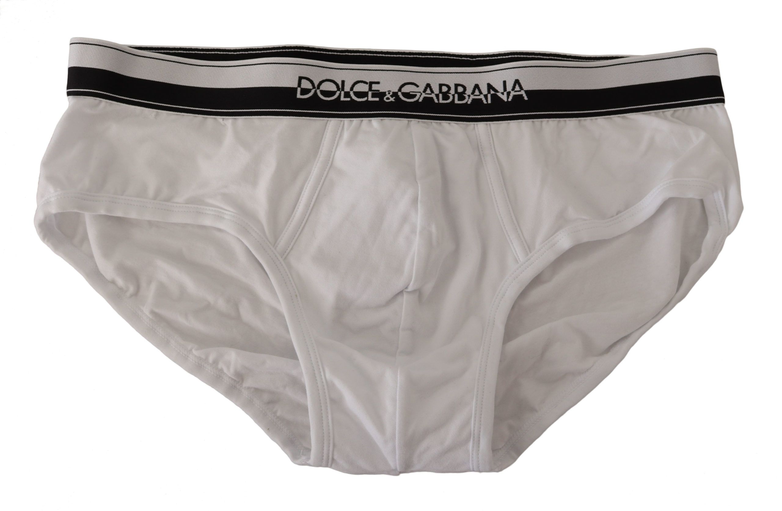 

Элегантные однотонные трусы с логотипом на поясе Dolce & Gabbana, черный