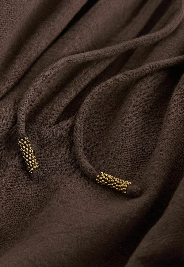Покрывало с длинным рукавом Regular Fit Jacquard, Next, шоколадно-коричневый — фото 2