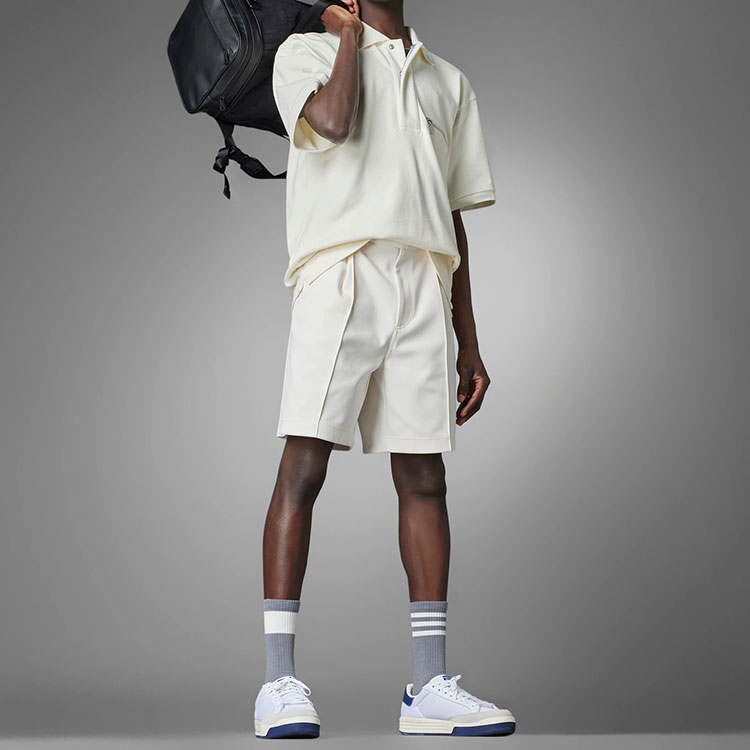 Синяя версия коллекции поло мужские розовый белый Adidas Originals — фото 4