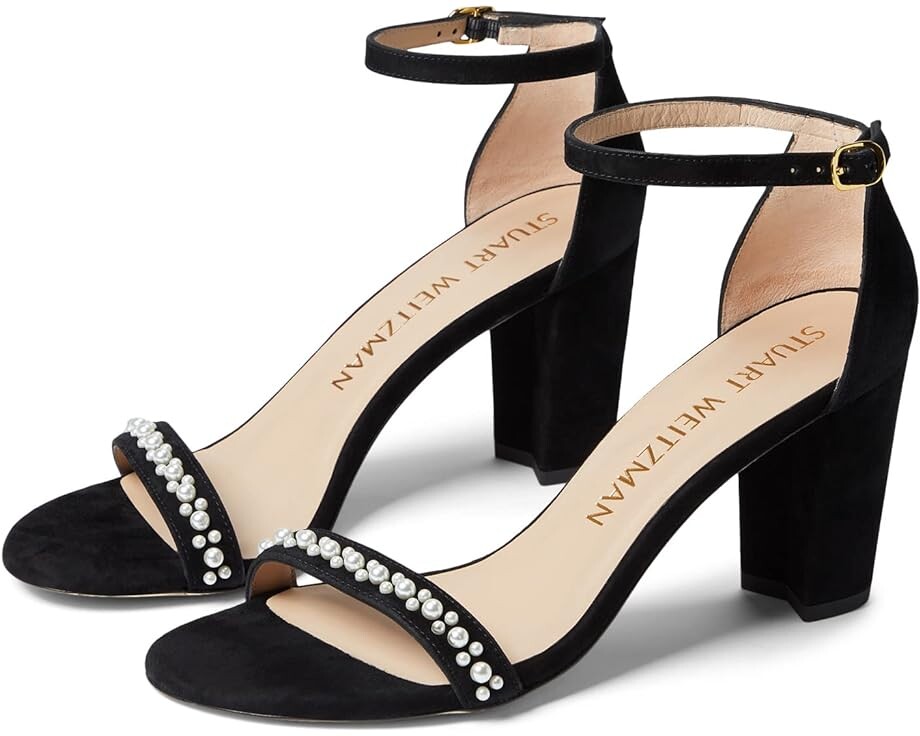 

Туфли Stuart Weitzman Nearlynude Demipearl Sandal, черный