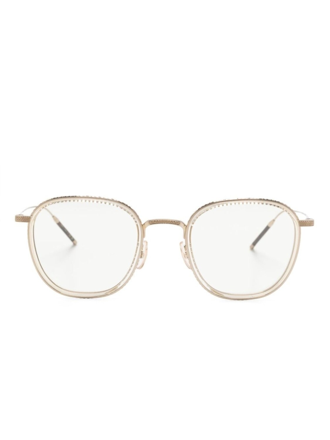 

Oliver Peoples очки TK-9 в круглой оправе, золотистый