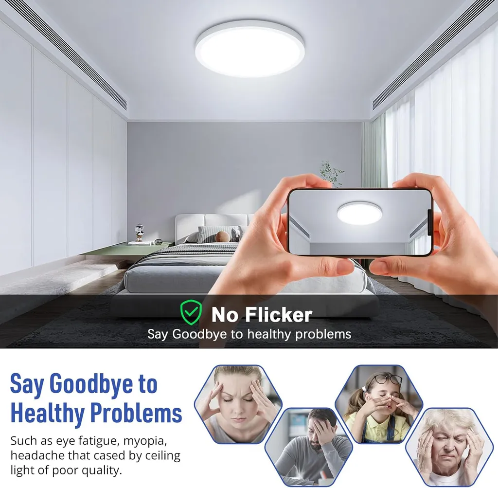 

Светодиодный потолочный светильник SERBASIC, белый