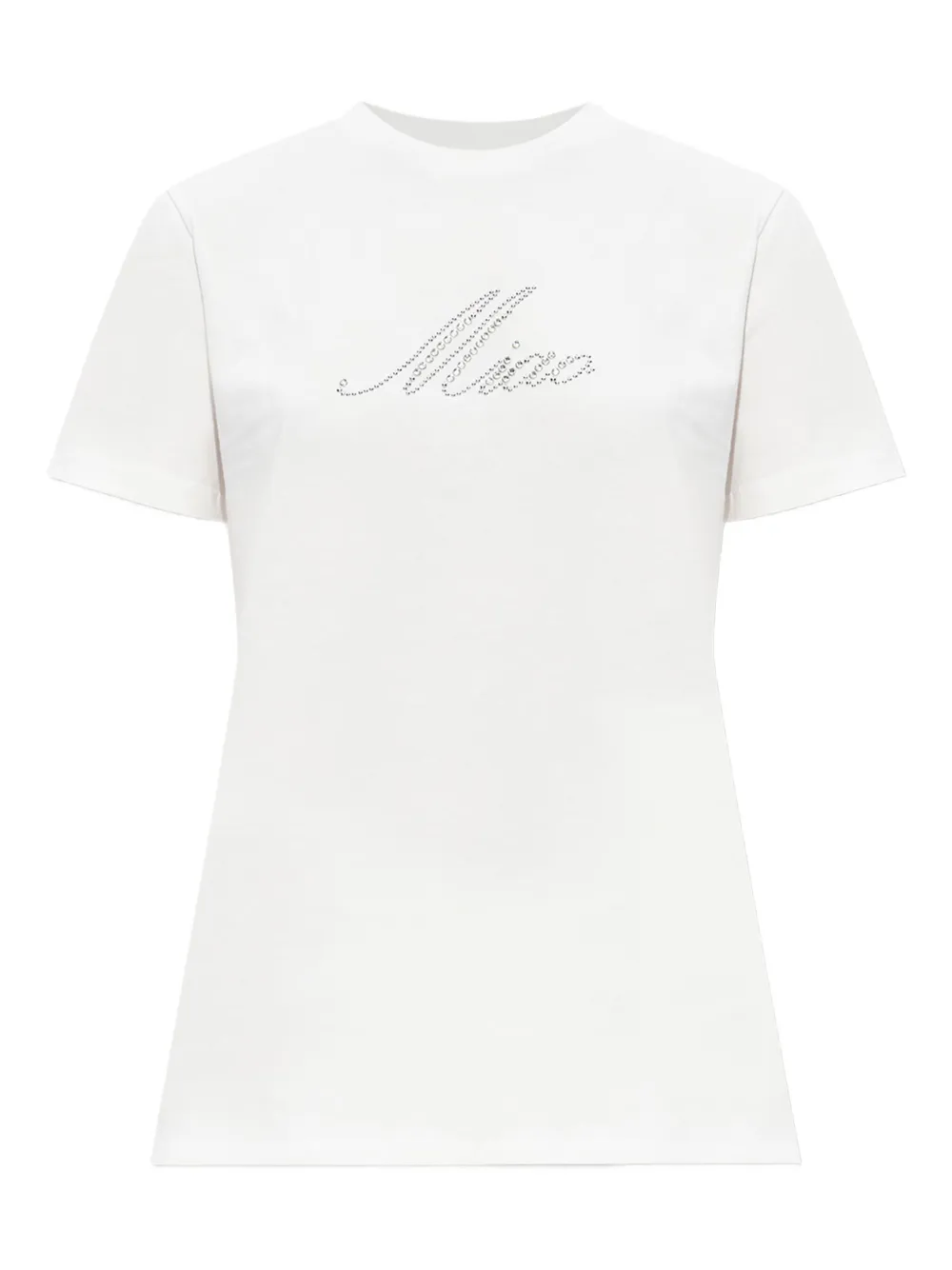 

Футболка, украшенная стразами BLUMARINE, белый