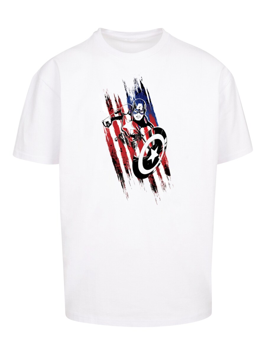 

Рубашка F4NT4STIC Marvel Avengers Captain America Streaks, белый