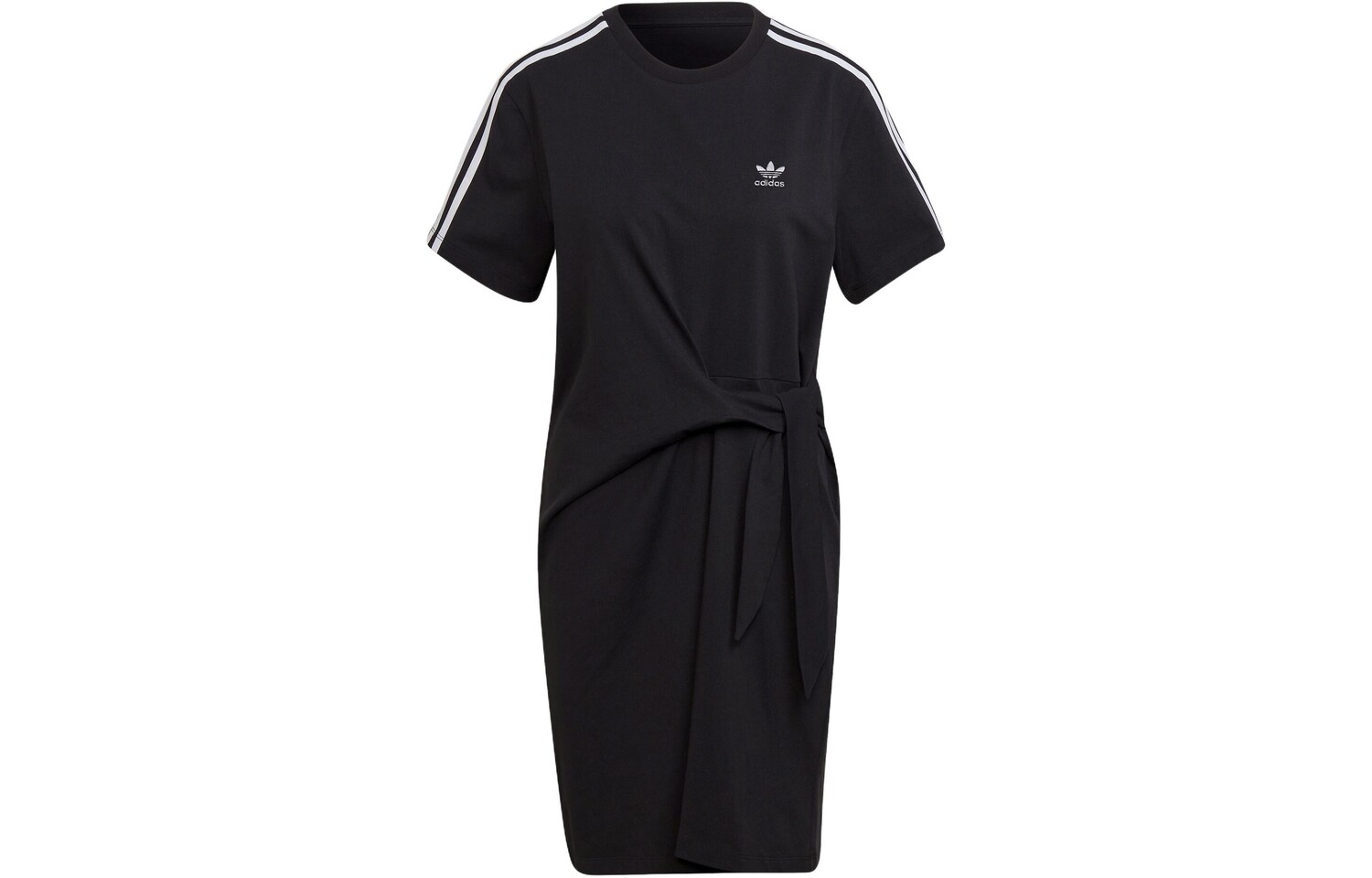 

Платье с короткими рукавами женское черное Adidas