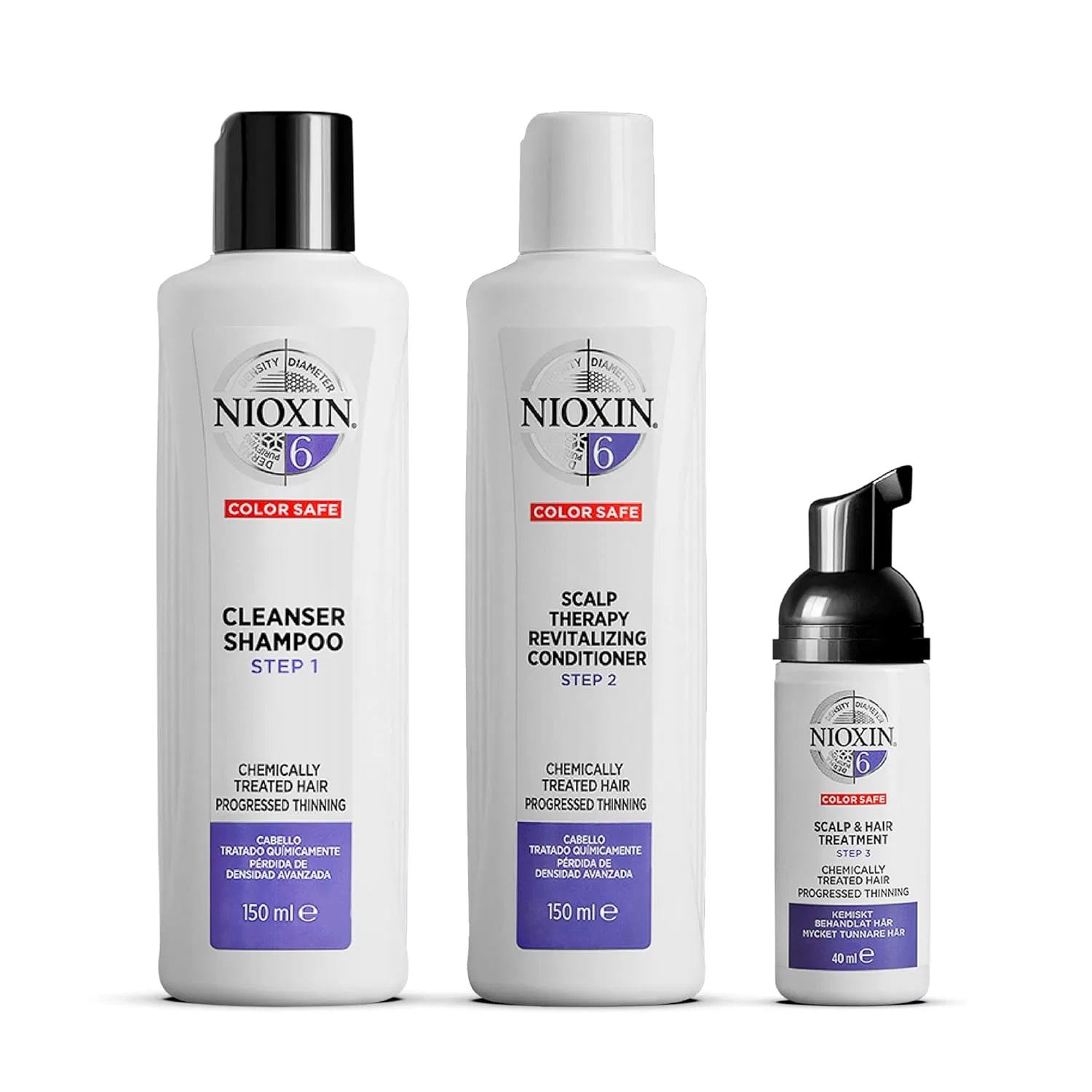 Набор для ухода за волосами NIOXIN System 6 для химически обработанных, истонченных волос Nioxin