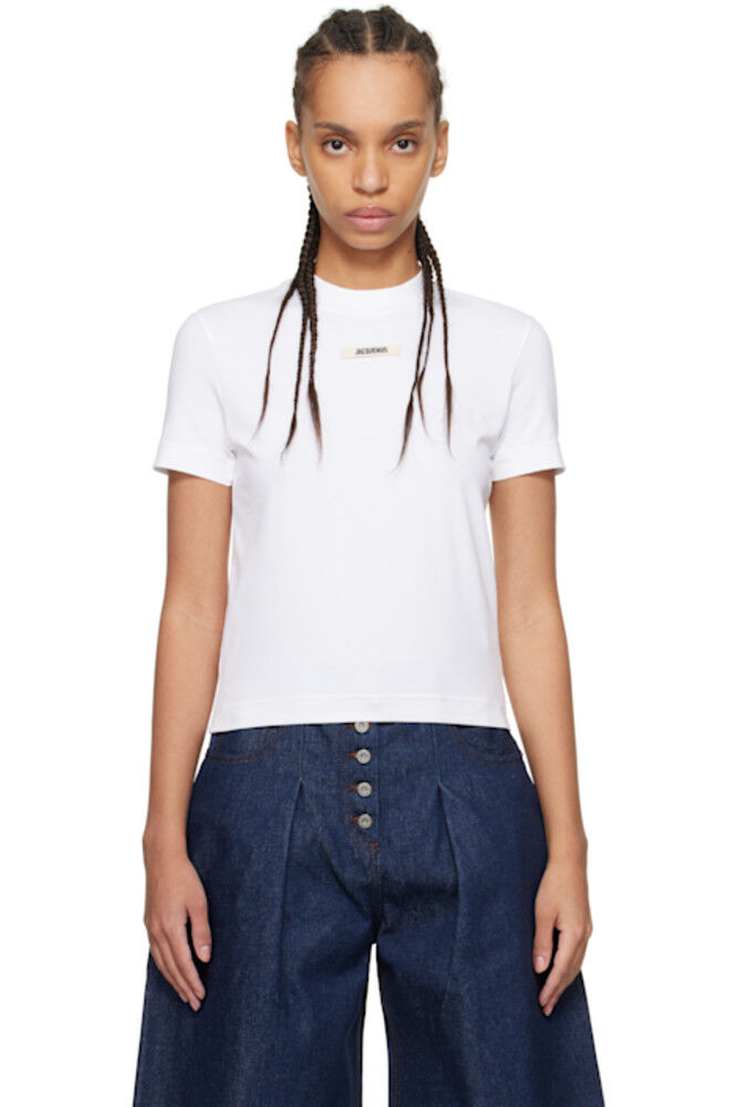 

Белая футболка Les Classiques 'The Gros Grain' JACQUEMUS