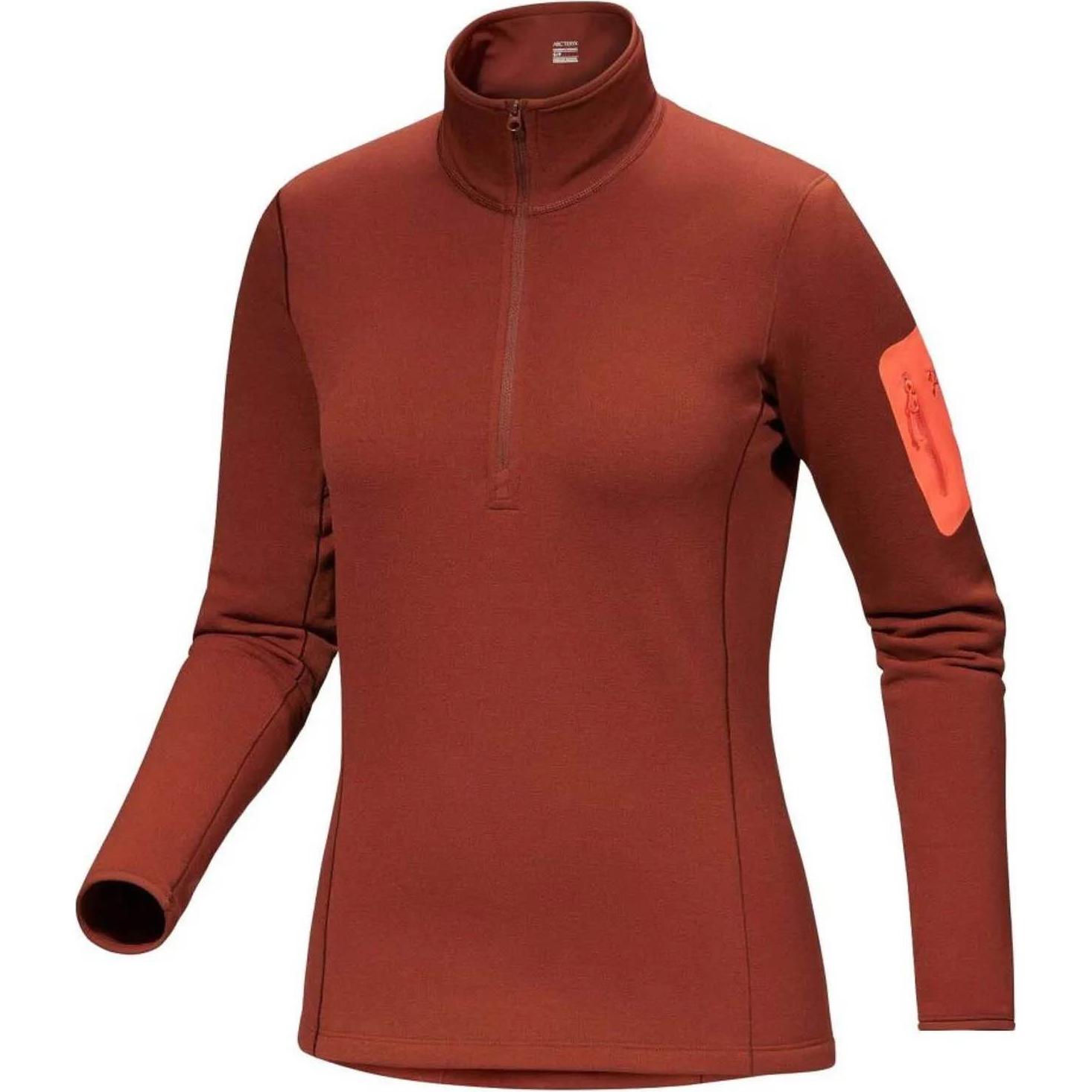 Кианит Толстовка Женская Arcteryx, Красная Футболка Умбра/Тёплый Солнечный Оранжевый/Секвойя/Соларис — фото 4