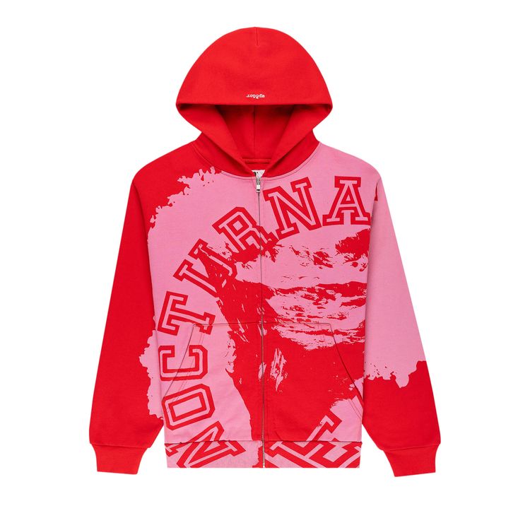 

Худи Sp5der Nocturnal Zip Hoodie 'Red', красный