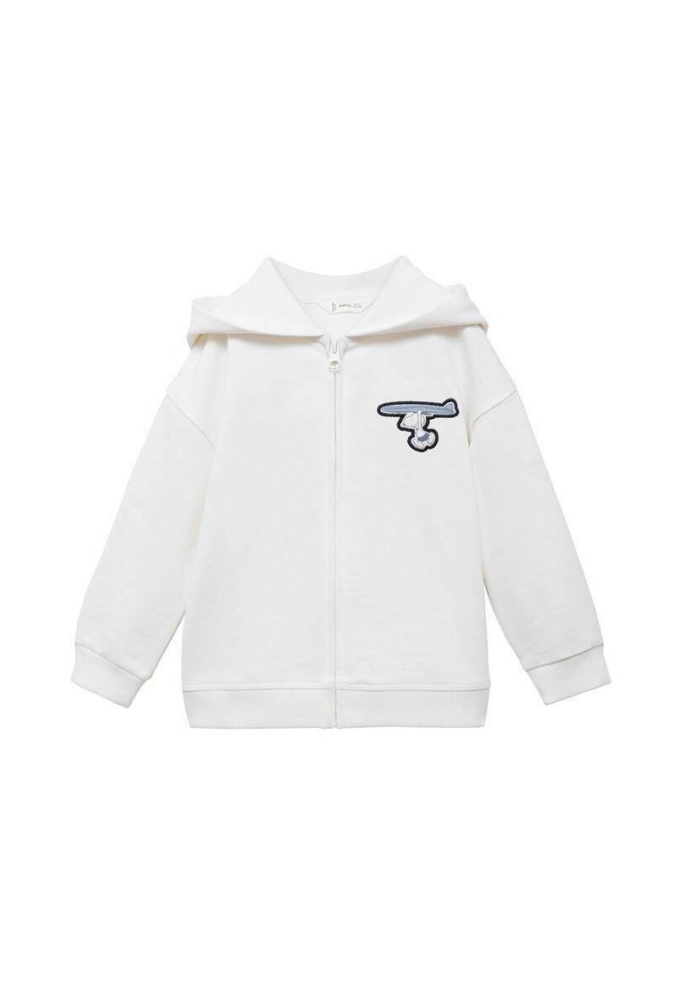 

Толстовка на молнии Mango Kids, слоновая кость