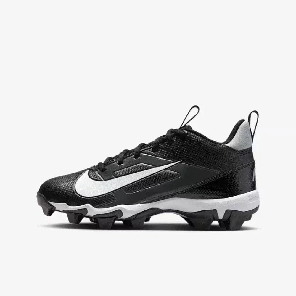 Детские футбольные бутсы Nike Alpha Menace Shark FQ012 - черно-белые DWA3023