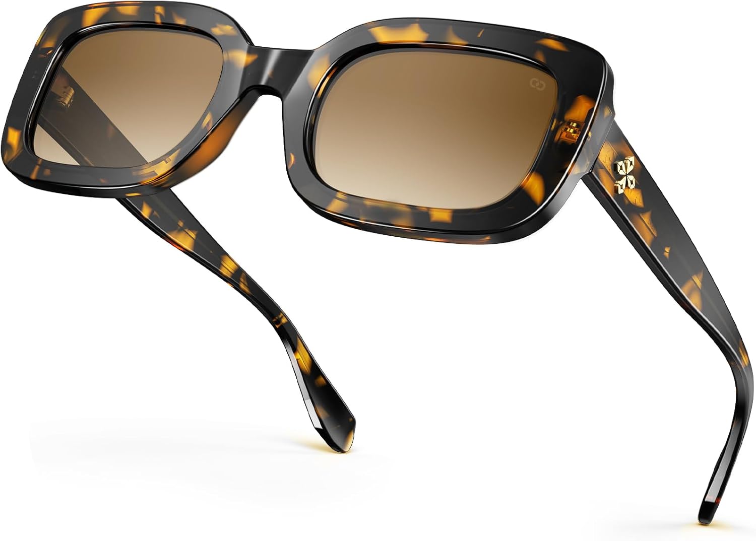 

Солнцезащитные очки VISOONE в форме прямоугольника, массивные, для женщин и мужчин, в стиле 90-х, винтажные, ретро, ​​с защитой UV400, узкие квадратные, гармоничные, Coco Tortoise