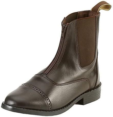 

Детские всепогодные синтетические сапоги с молнией для верховой езды EQUISTAR, коричневый