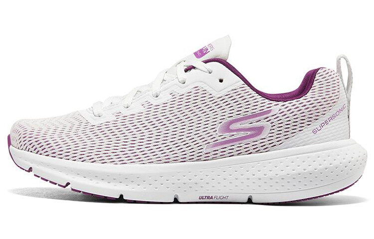 

Кроссовки женские с низким верхом белые/фиолетовые Skechers
