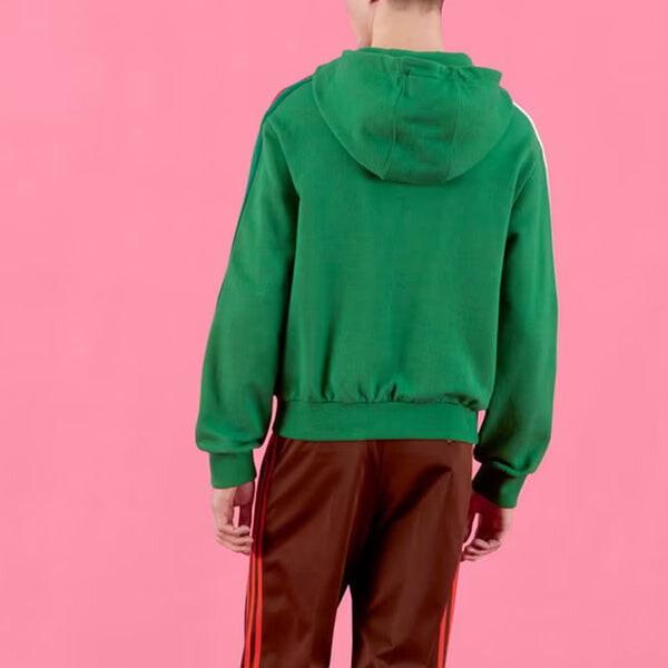 Толстовка adidas cotton hoodies 'green' Gucci, зеленый — фото 4