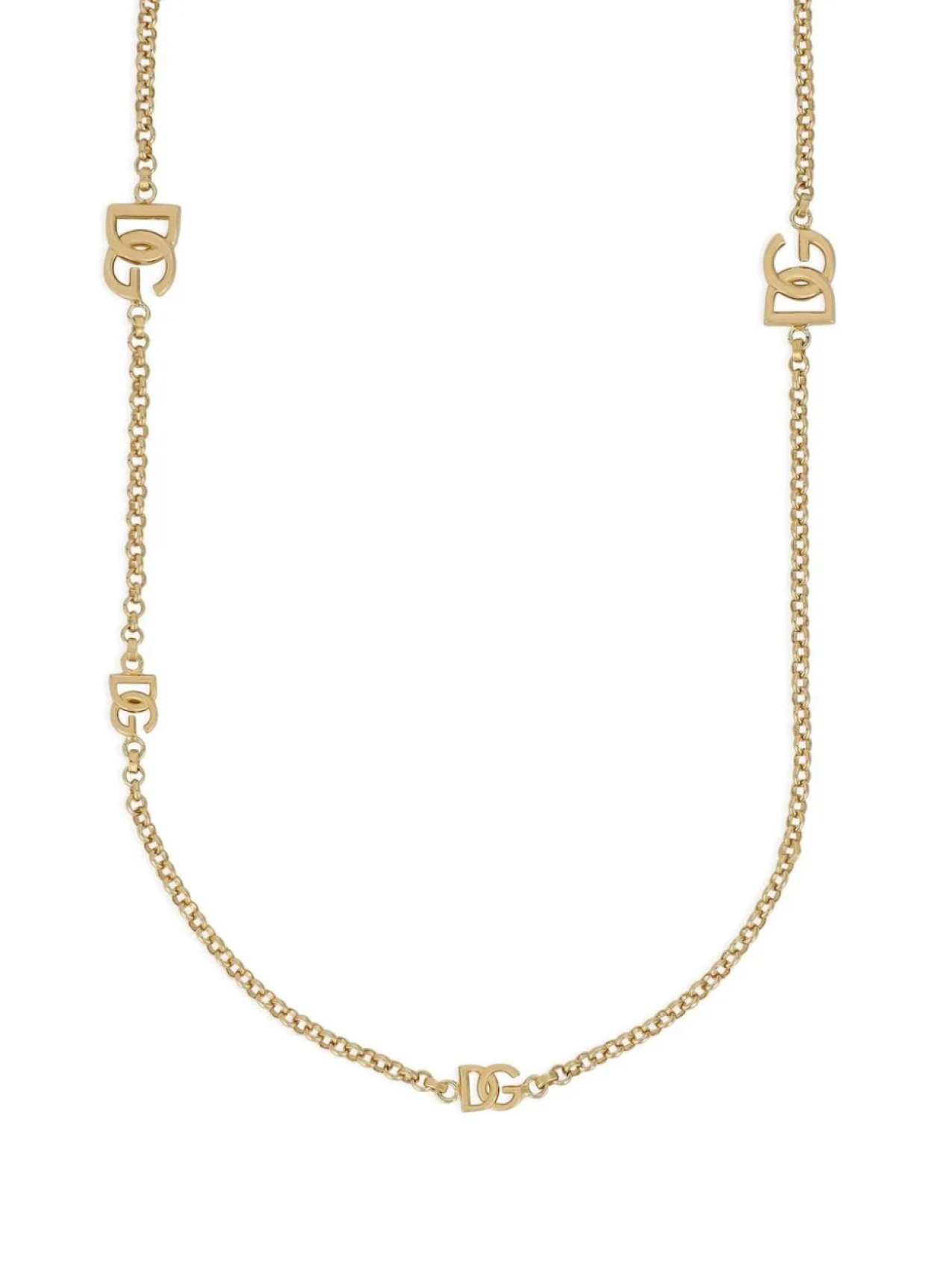 

Dolce & Gabbana колье с логотипом DG, золотой