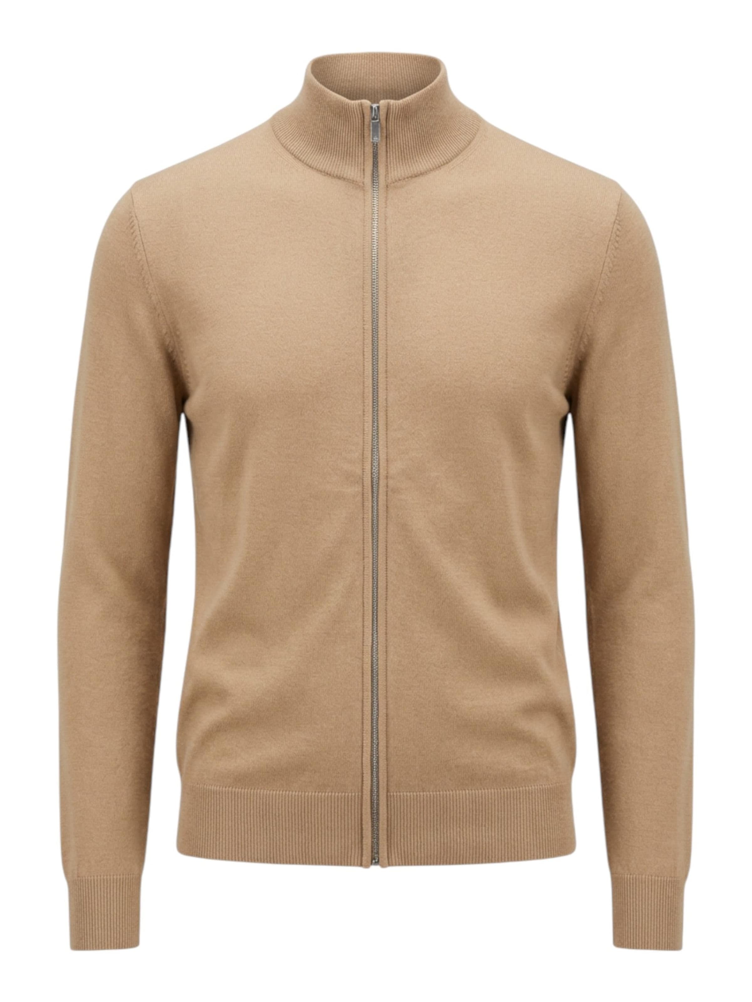 

TEESHOPPEN Вязаный кардиган в бежевом цвете