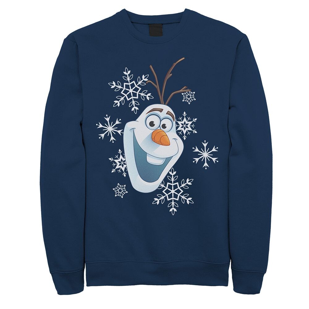 

Детский флисовый свитер Disney's Frozen Olaf Snow Portrait с круглым вырезом Licensed Character, темно-синий