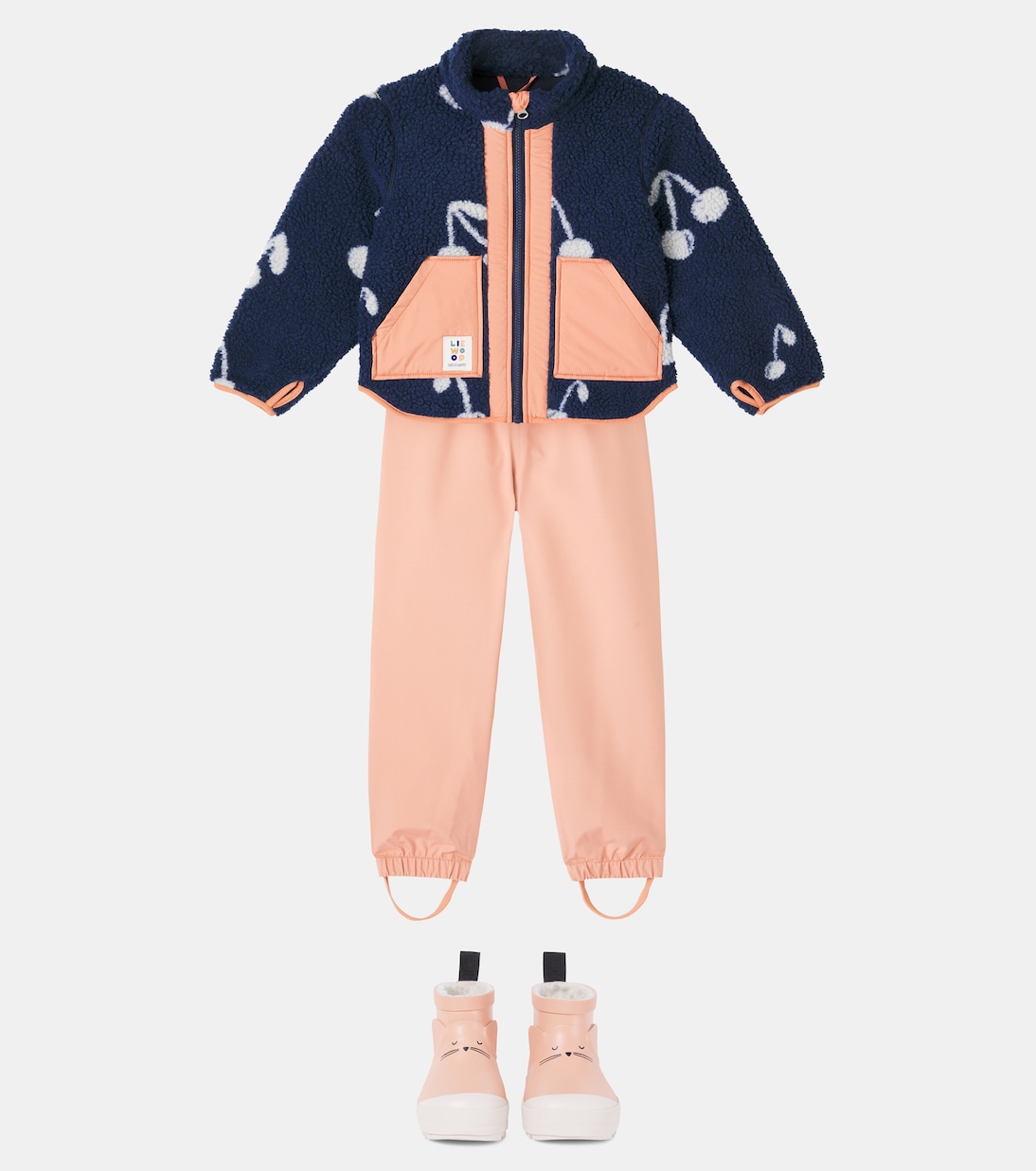 Курка Noam из искусственного меха Liewood, Cherry Blossom / Classic Navy — фото 2