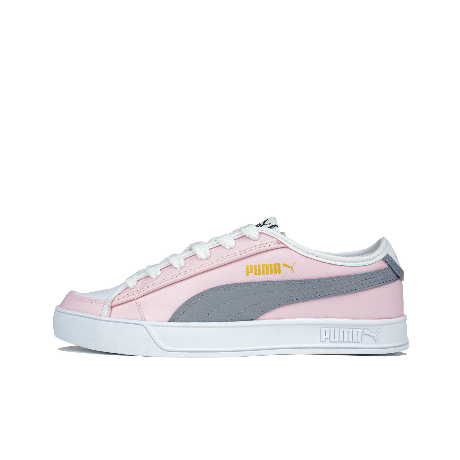 

Скейтбордические кроссовки Smash V2 унисекс с низким верхом, белый/розовый Puma