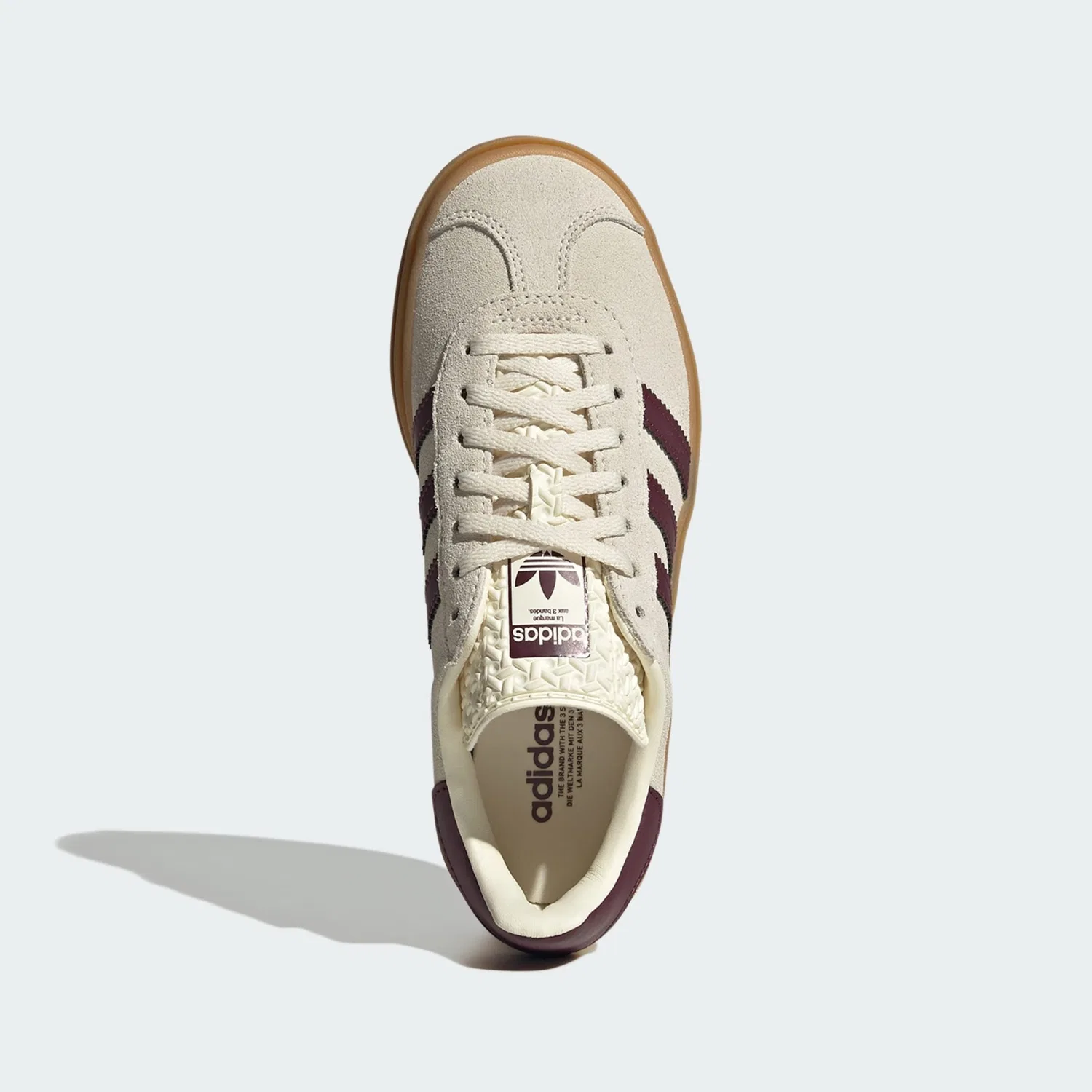 Кроссовки Adidas Originals Gazelle Bold бежевого цвета — фото 3