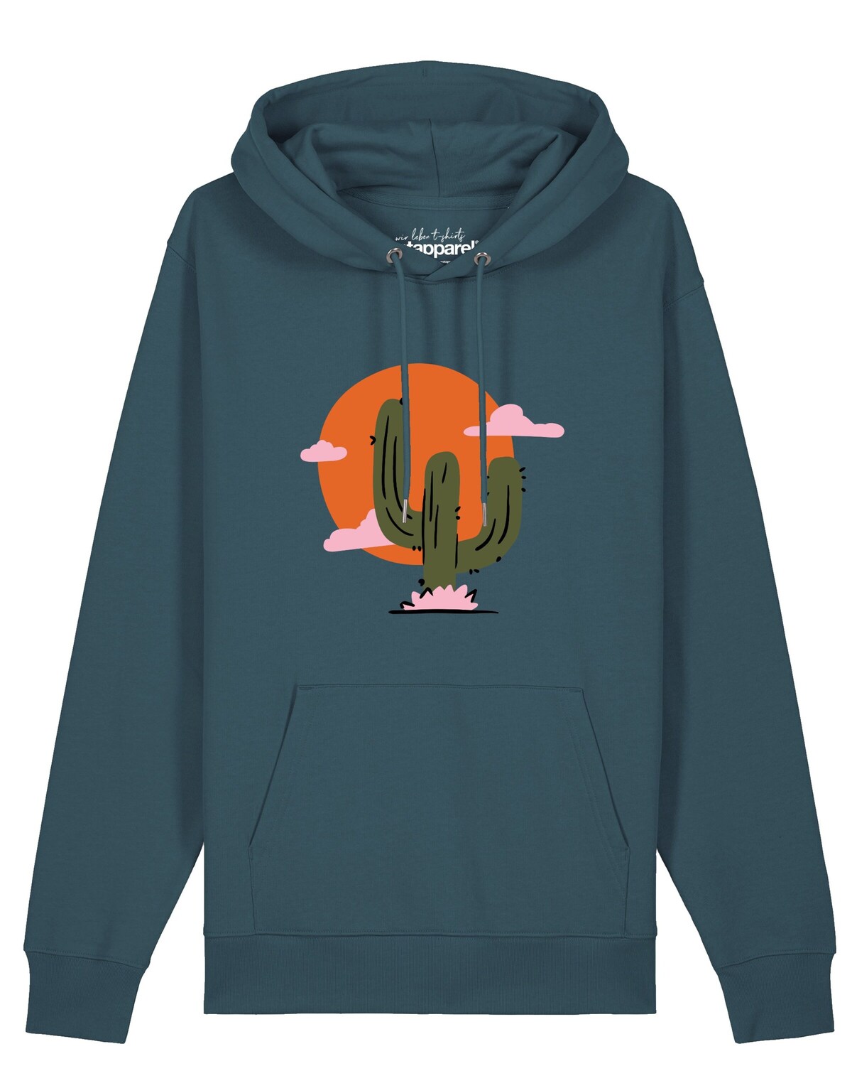 

Watapparel Свитшот 'Kaktus im Sonnenuntergang' в синем цвете