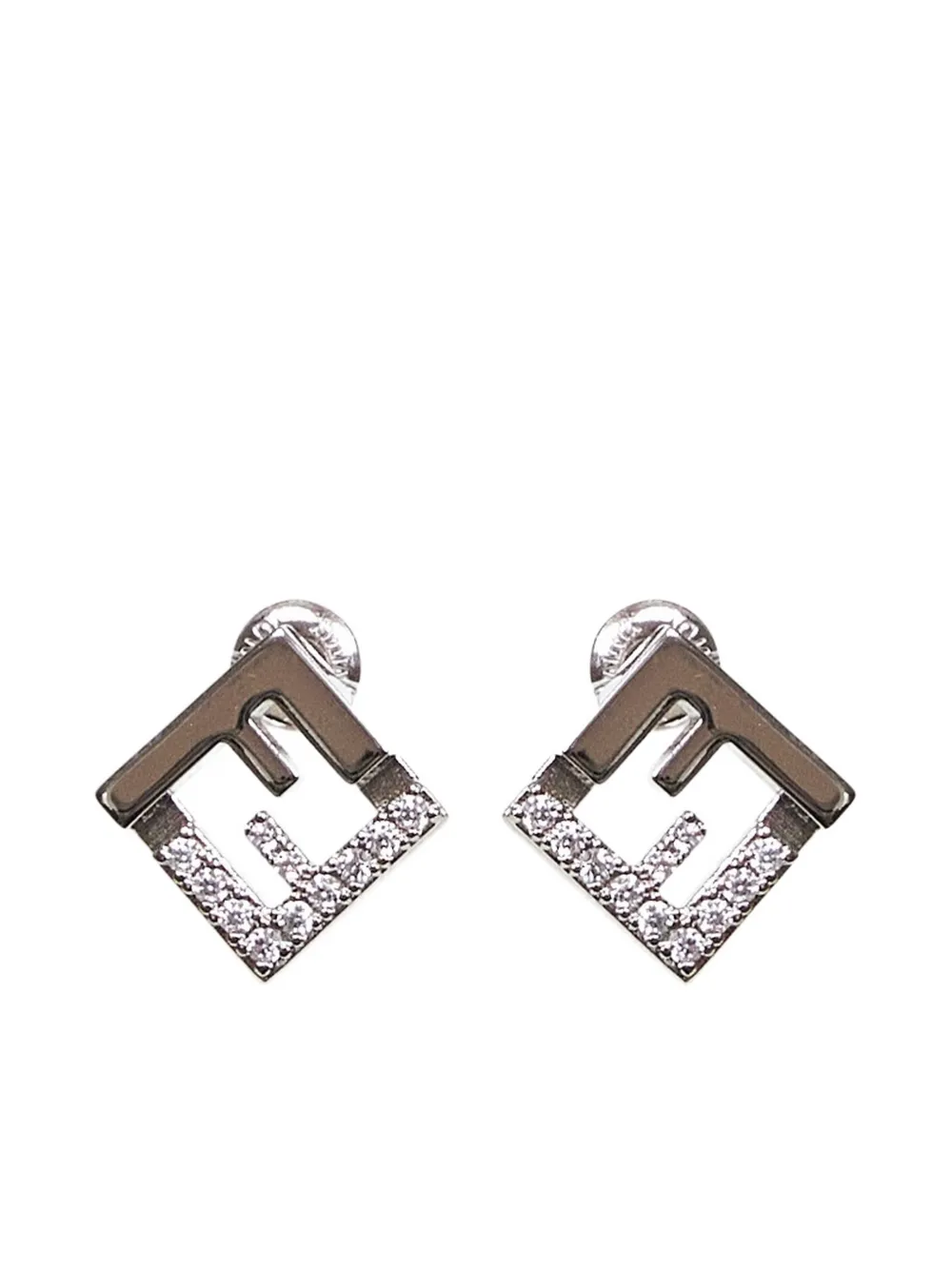 

Серьги с логотипом Forever Fendi, серебристый