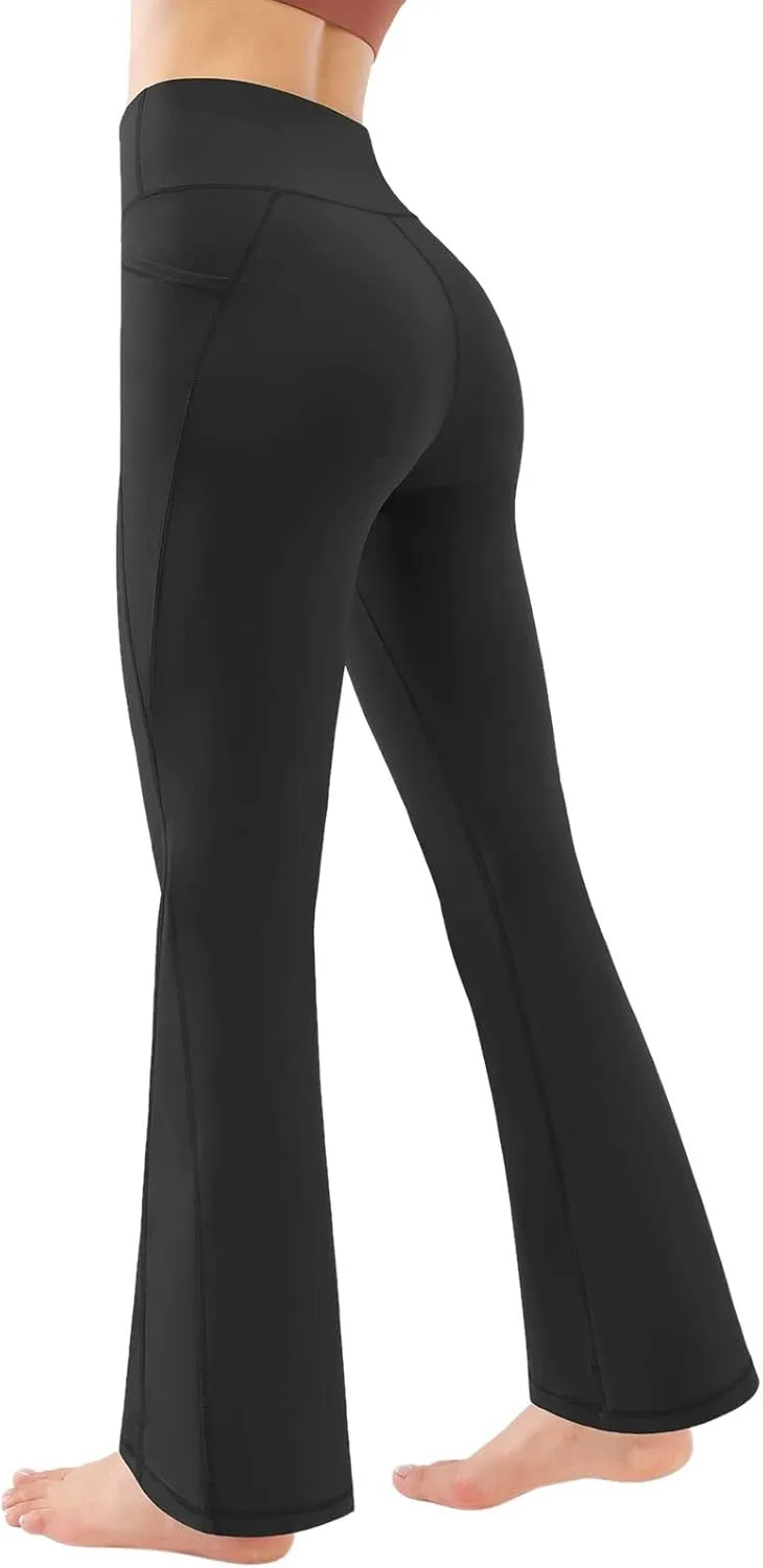 

Женские леггинсы Flare с карманами, бесшовные, с высокой талией и контролем живота