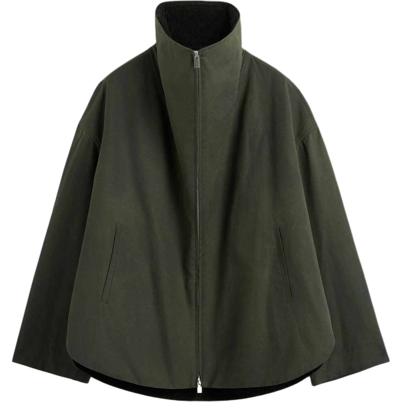 

Куртка Totême с длинными рукавами и воротником из вельвета TOTEME, зеленый