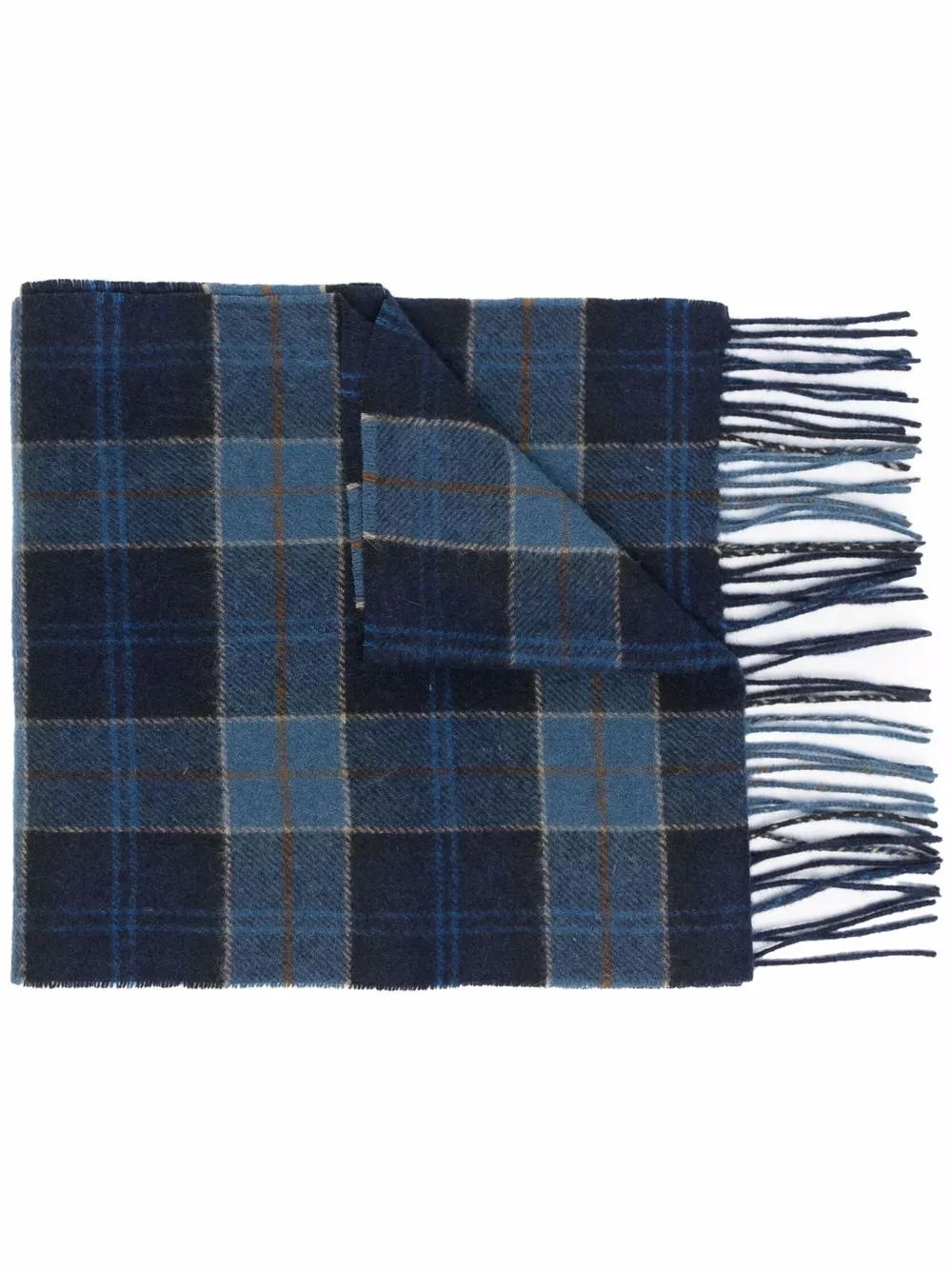 

Шарф в клетку тартан Barbour, синий