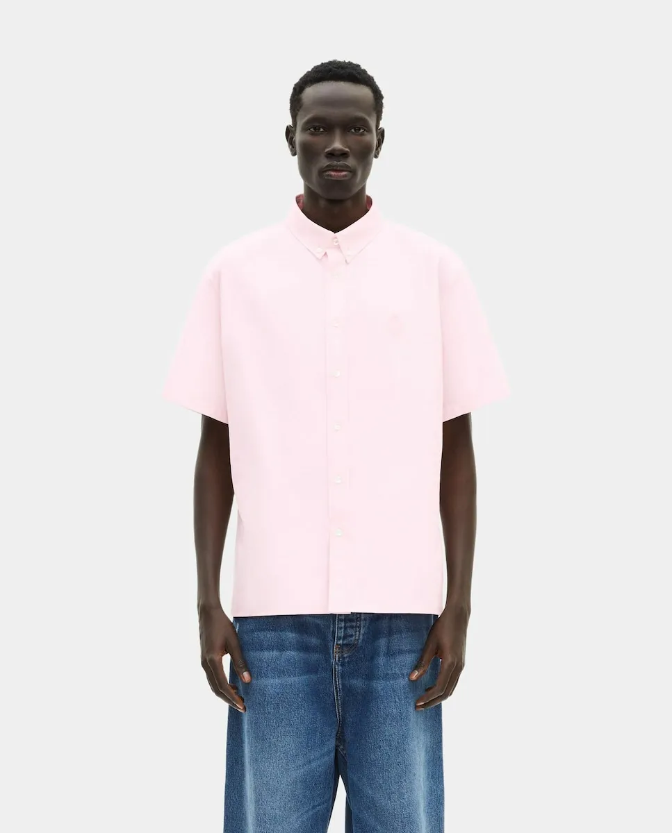 

Мужская оксфордская рубашка с коротким рукавом The Kooples, розовый