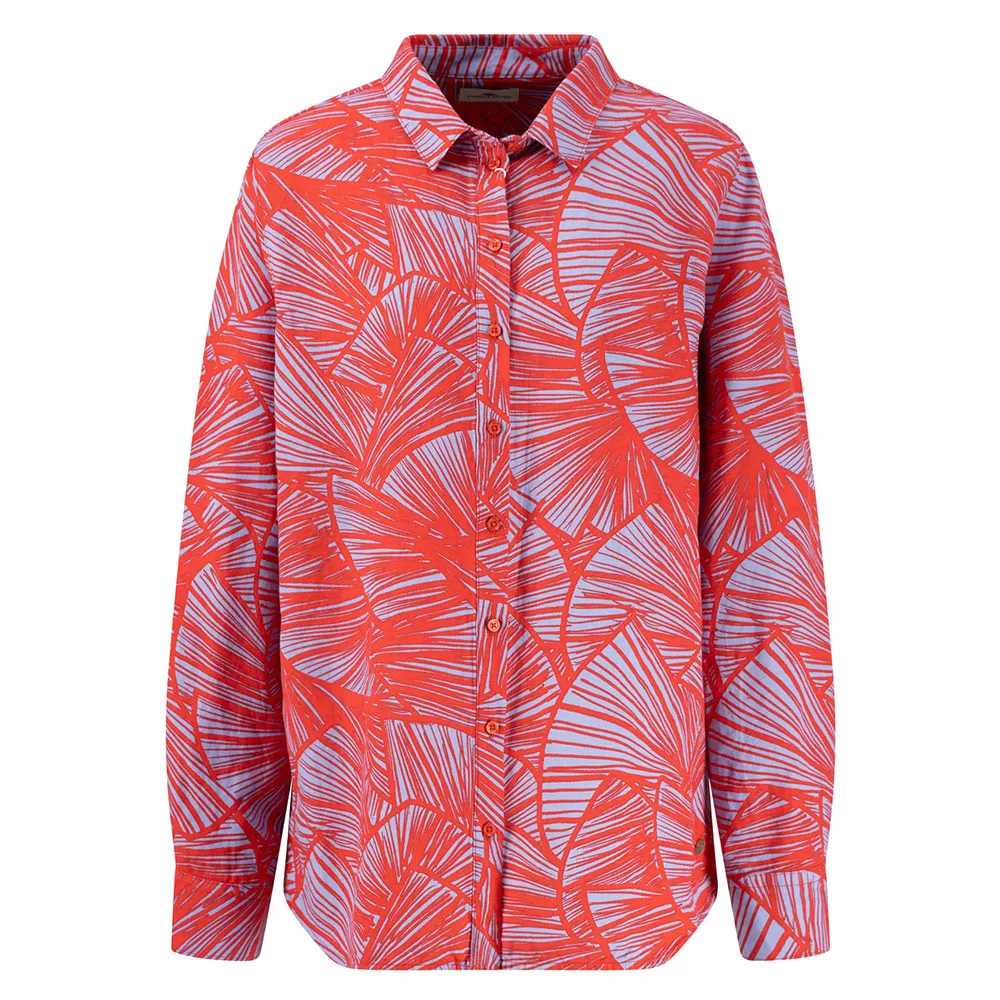 

Блузка Fynch Hatton Shell Linen Mix long sleeve, красный