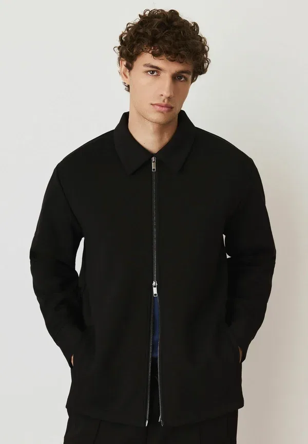 Куртка Regular fit soft touch zip through light jacket Next, черный