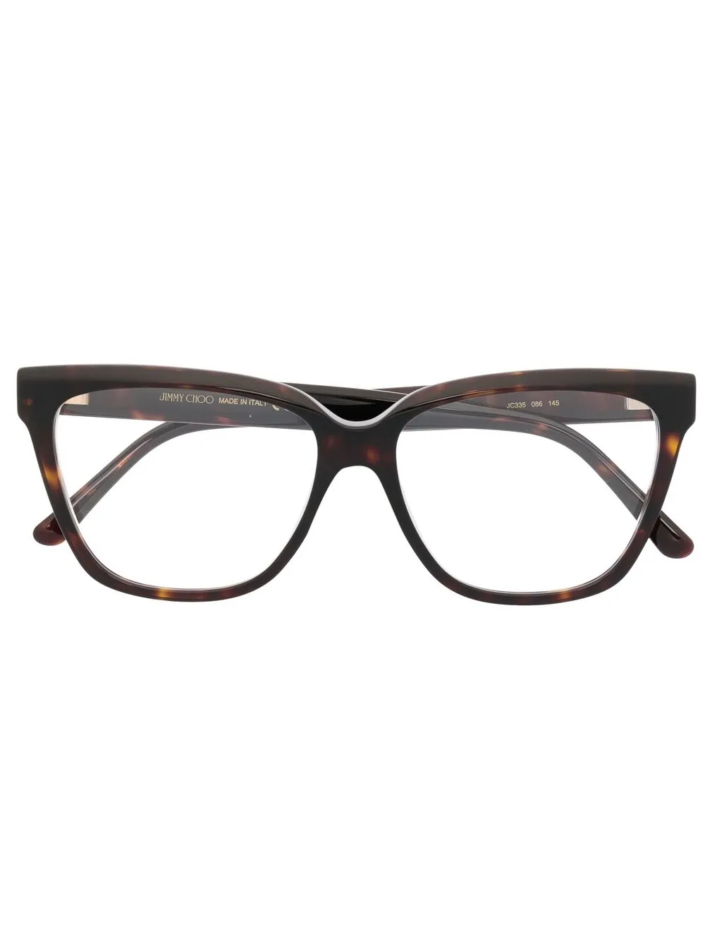

Очки в квадратной оправе Jimmy Choo Eyewear, коричневый